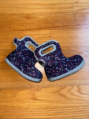 Bogs toddler Purple Confetti Slip-On Boots